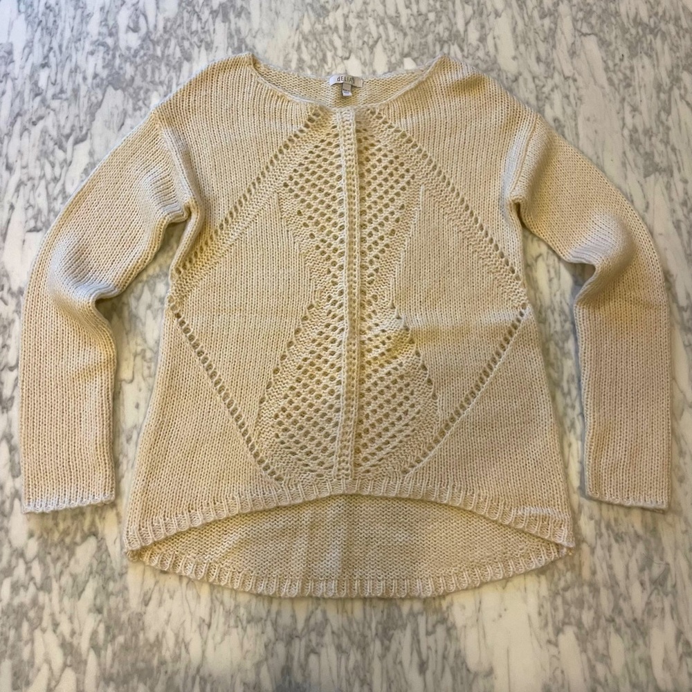 dELiA*s, XS, tan/cream, knitted sweater